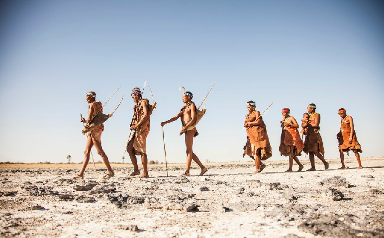 San, also called (pejorative) Bushmen, an indigenous people of southern Africa, related to the Khoekhoe (Khoikhoi). They live chiefly in Botswana, Namibia, and southeastern Angola.